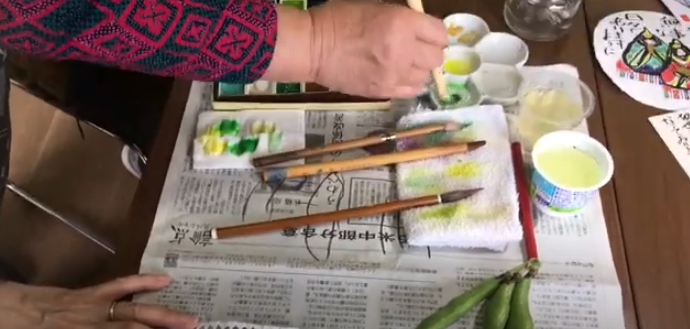 【白岡コミセン動画配信】絵手紙を描いてみよう !　①